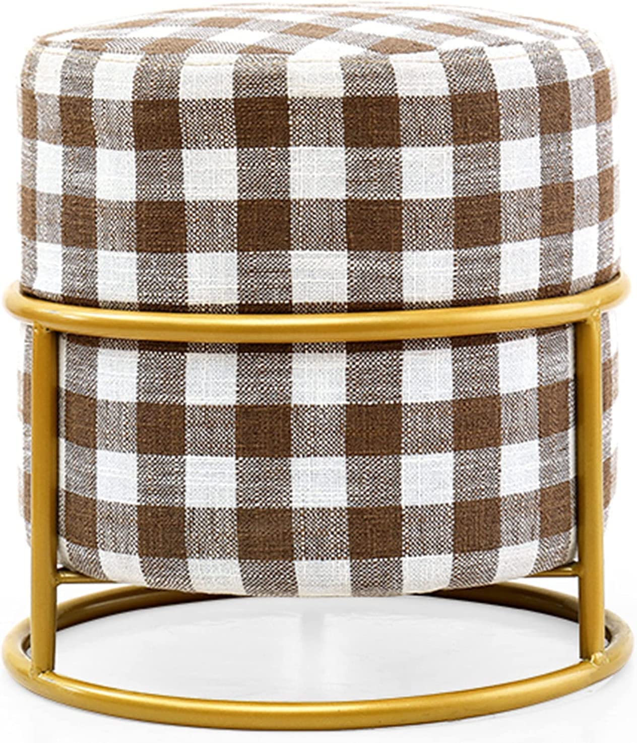 Tabouret de vanité pour chambre avec assise réglable et housse lavable