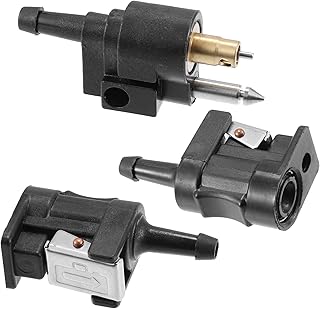 X AUTOHAUX 3pcs Marine Boat Engine Fuel Line Connector Fittings 6mm Female Male Fuel Pipe Joint Comp Fitting for Yamaha Outboard Motor Fuel Tank Hose Pipe 1/4" 6Y1-24305-06 6G1-24304-10