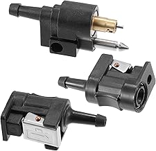 X AUTOHAUX 3pcs Marine Boat Engine Fuel Line Connector Fittings 6mm Female Male Fuel Pipe Joint Comp Fitting for Yamaha Outboard Motor Fuel Tank Hose Pipe 1/4" 6Y1-24305-06 6G1-24304-10