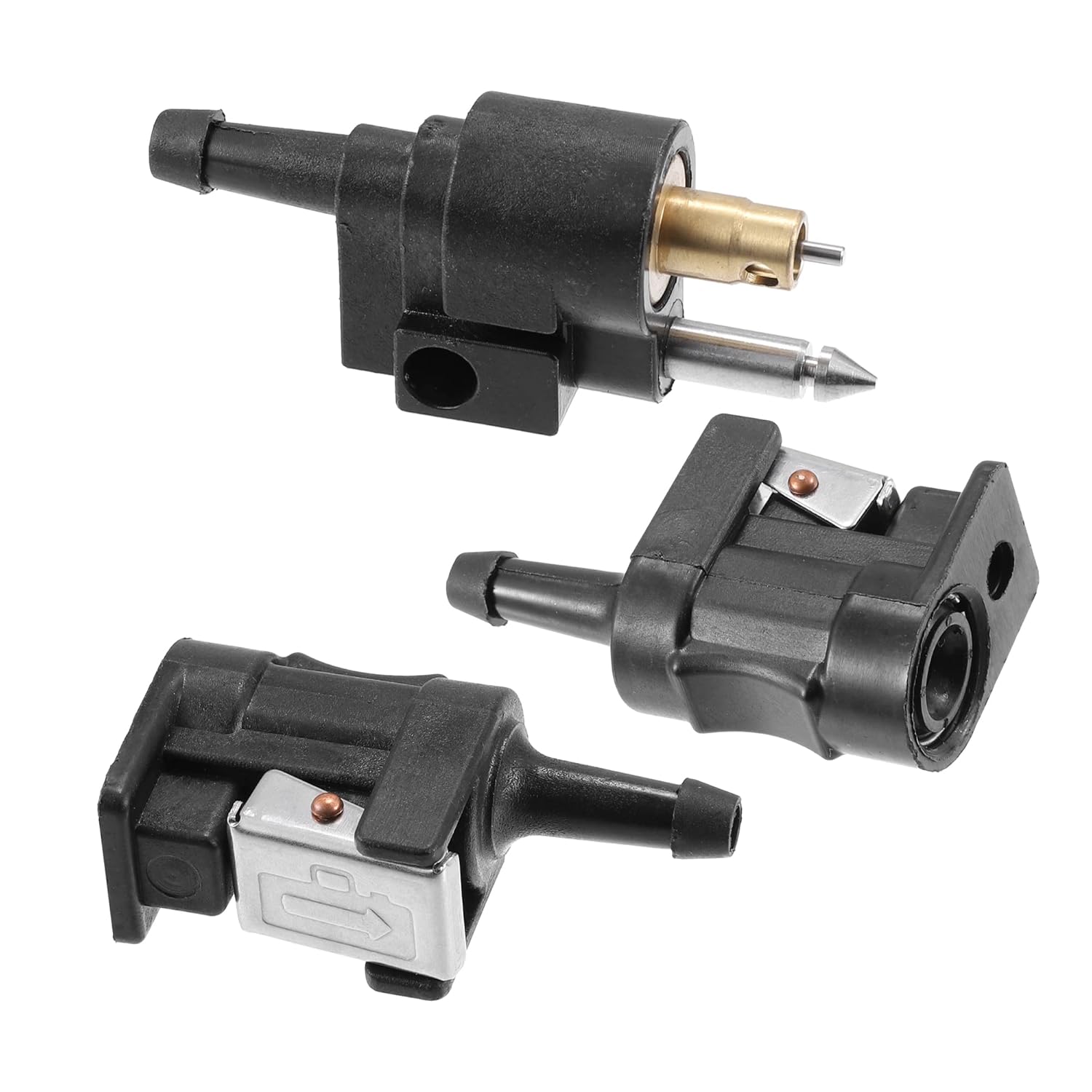 X AUTOHAUX 3pcs Marine Boat Engine Fuel Line Connector Fittings Fuel