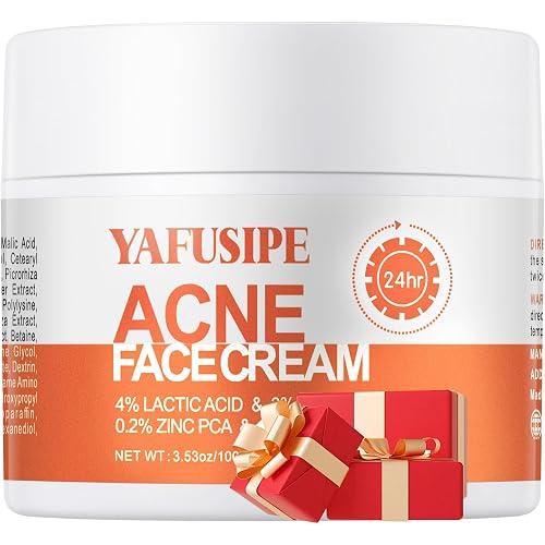 Face Cream for Acne-Prone Skin Women Teens Adults Men Body Back 3.53 OZ
