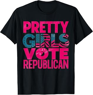Pretty Girls Vote Republican Conservative patriotic women T-Shirt