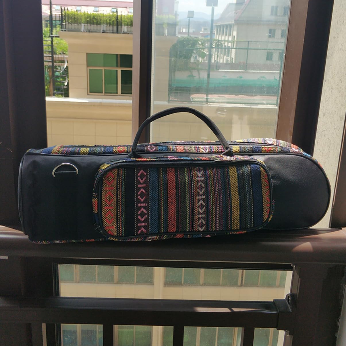 ifundom 1pieza Bolsa De Trompeta Acolchada De Oxford Práctica Funda De Instrumento Musical Diseño Portátil Compartimento Frontal Para Almacenamiento y Transporte De Trompetas