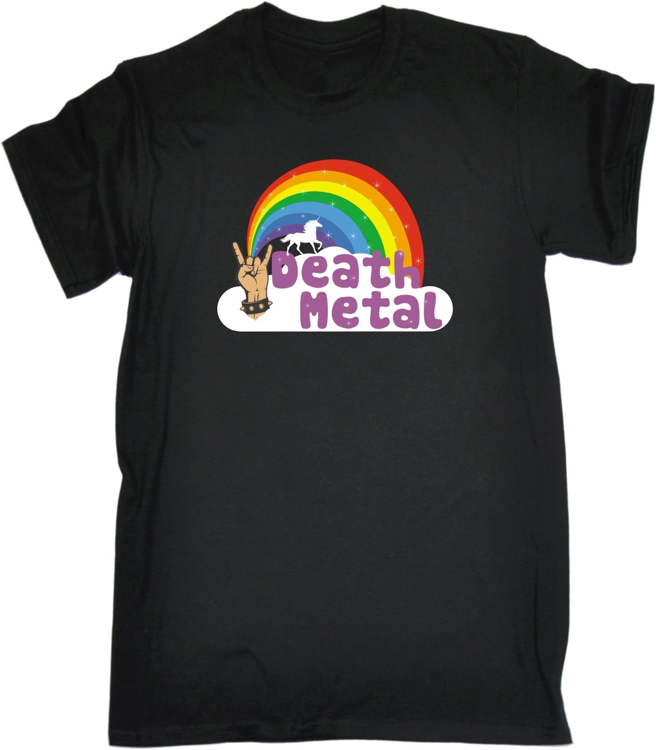 123t Kids Death Metal Unicorn Rainbow Design Premium T Shirt Ages 3-13