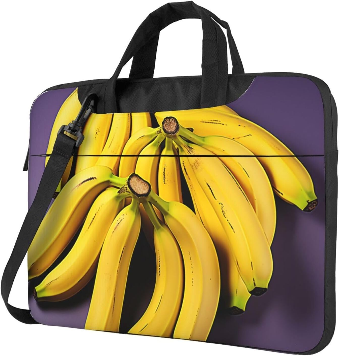 Unique Banana Fruit Laptop Bag 15.6 inch Business Briefcase for Men Women Water Resistant Laptop Shoulder Bag