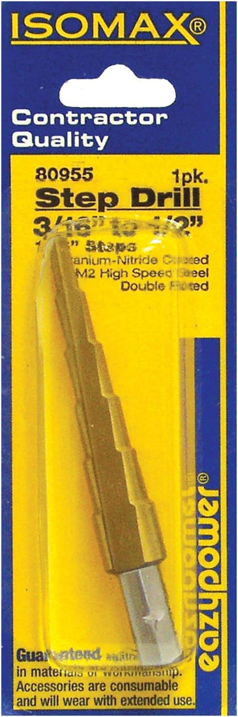 Eazypower 80955 3/16 to 1/2" Step Drill (1 Pack)