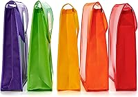 Vista 2 de Plastic File Folder Poly Envelope Expanding File Wallet Document Folder with Snap Button Closure, Legal Size, 5 Pack Large Waterproof Accordion File