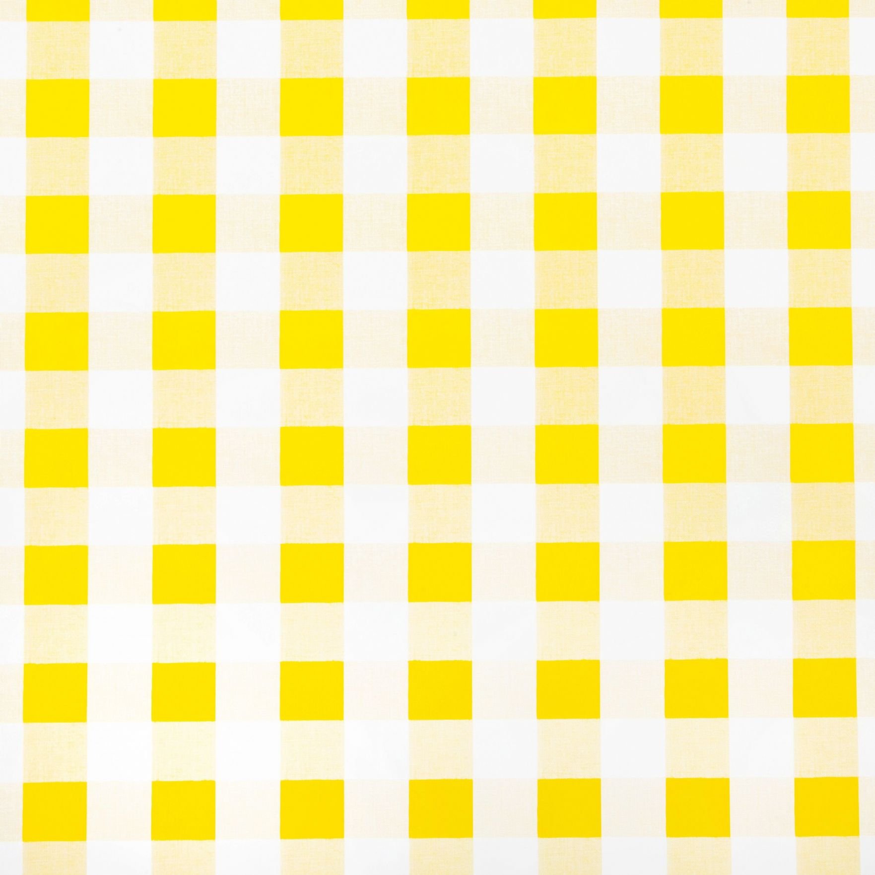 Jolee Fabrics Yellow and White Gingham PVC Vinyl Rectangle Tablecloth - 140 x 80cm