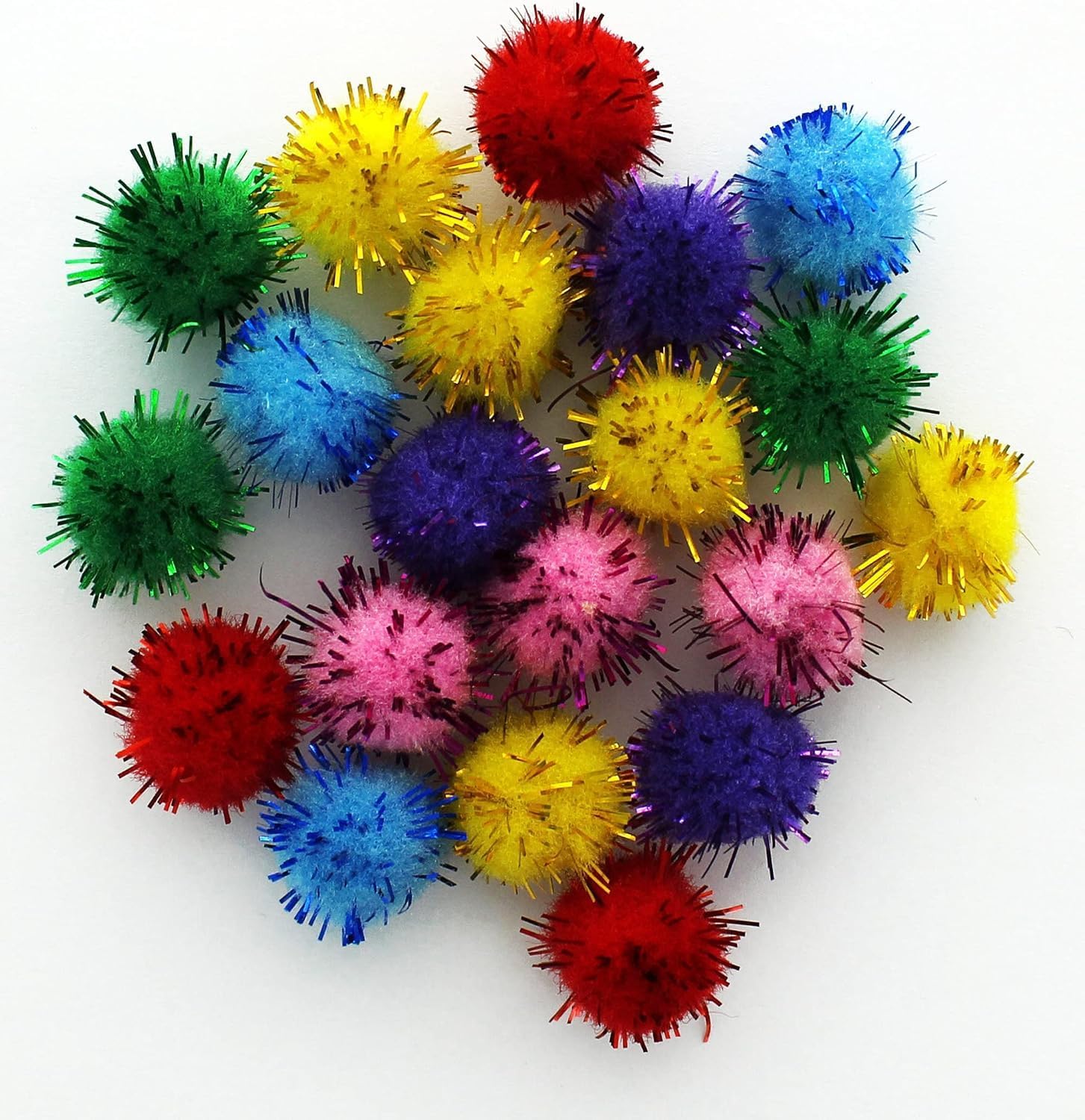 Pom Poms for Classroom Crafts, Art Supply, VBS, Colorful Pompom Selection (Brown 20 Pc)