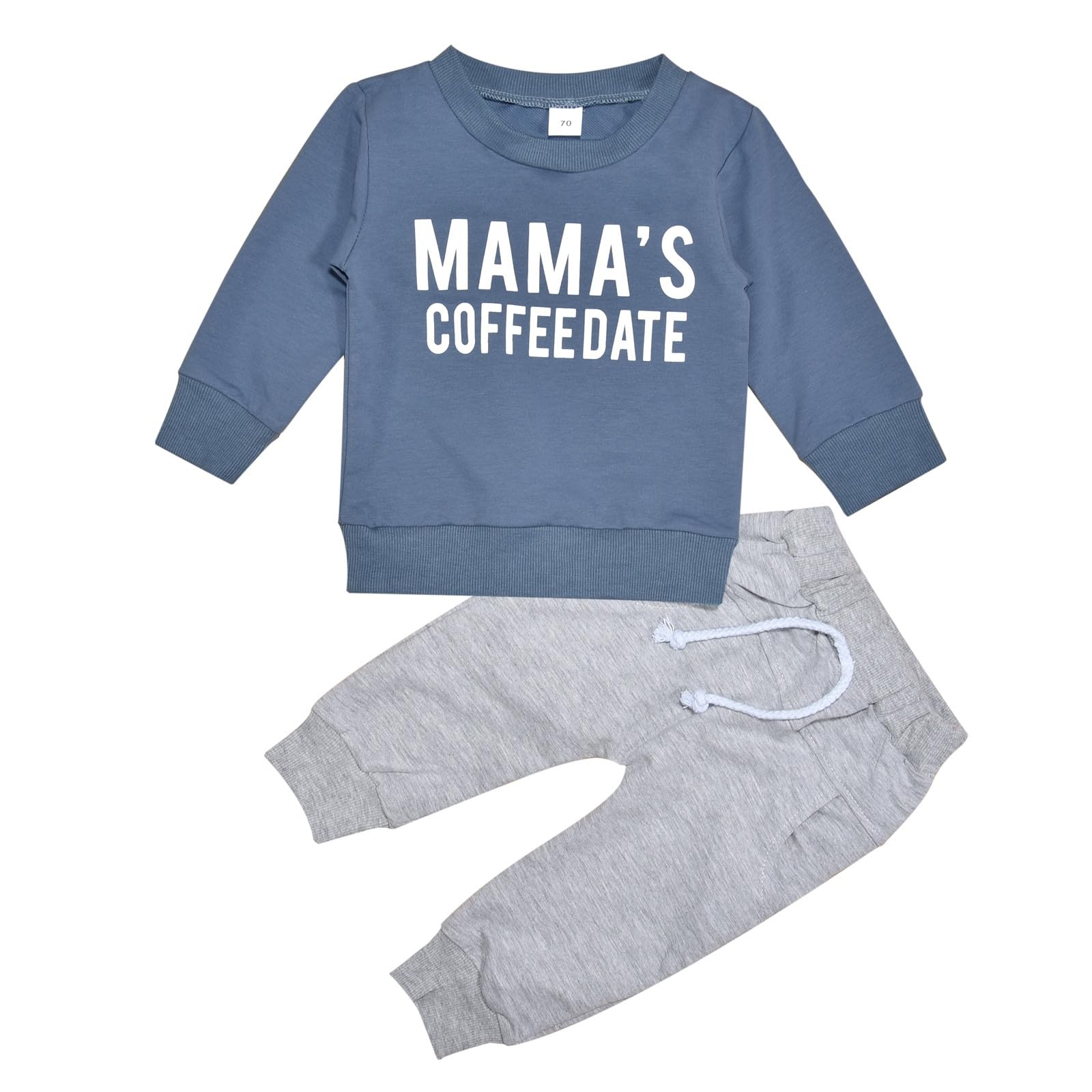 Toddler Baby Boy Fall Winter Clothes Autumn Winter Of Letters Printing Head Long Fleece Infant Boys Fall Winter