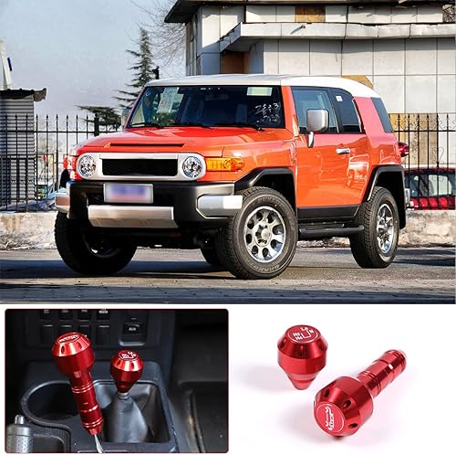 Miniatura 10 de Pomo de palanca de cambios de automóvil de repuesto para Toyota FJ Cruiser 2007-2021, accesorios de aleación de aluminio, manija de palanca de