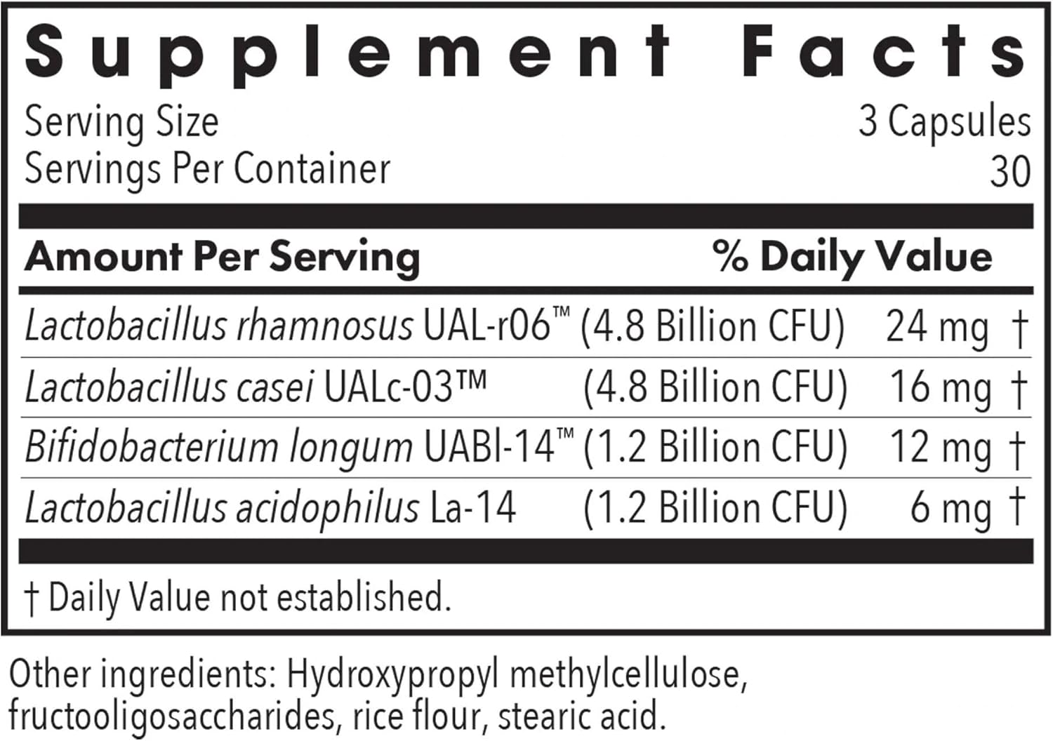 Allergy Research Group GI Flora Dairy Free 90 ct