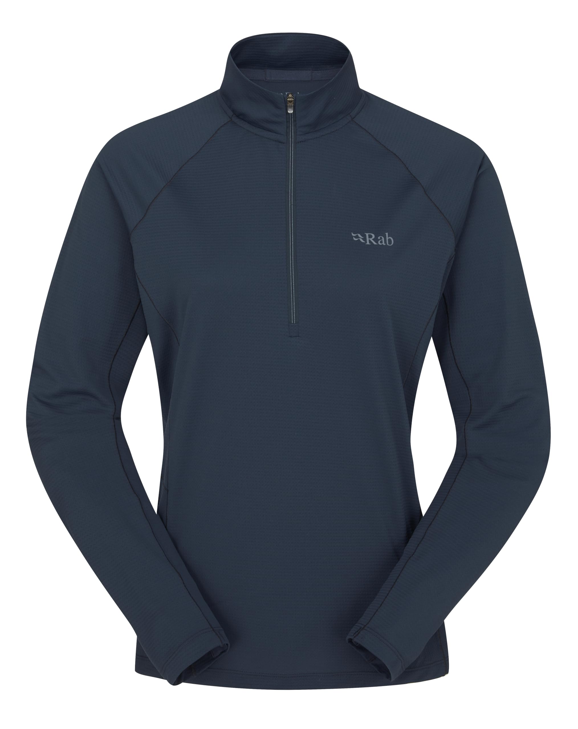 Rab Women's Tempest Blue/Tempest Blue ’S Sonic Ls Zip Lightweight Breathable Long-Sleeve T-Shirt For Trail Running & Hiking - Large