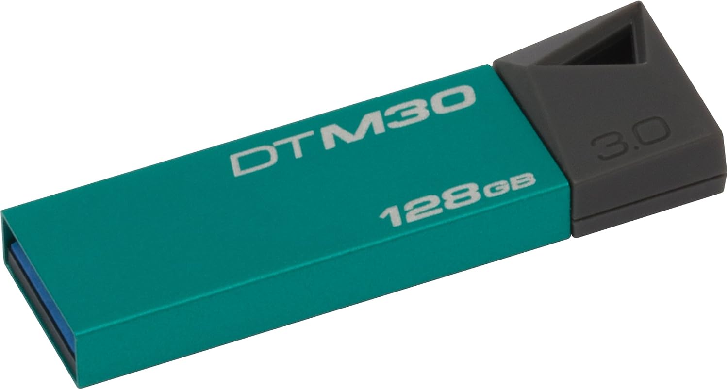 Kingston Digital 128GB USB 3.0 DataTraveler Mini - Emerald (DTM30/128GB)