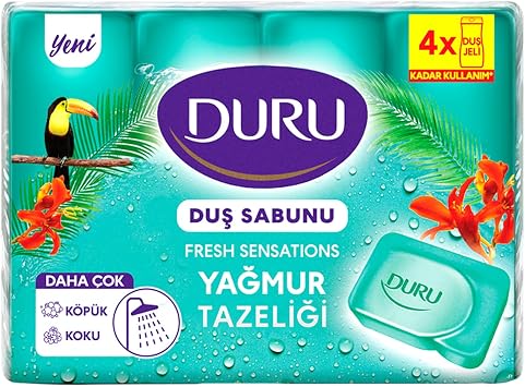 DURU Fresh Sensations Extra Rainforest Soap, 150 Gramx4