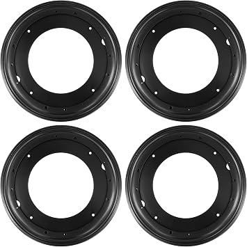 4 Pack 12 inch Black Round Lazy Susan Hardware, 5/16 Thick Turntable Thick Lazy Susan Base, Rotating Bearing Plate for Serving Tray, Table, Kitchen