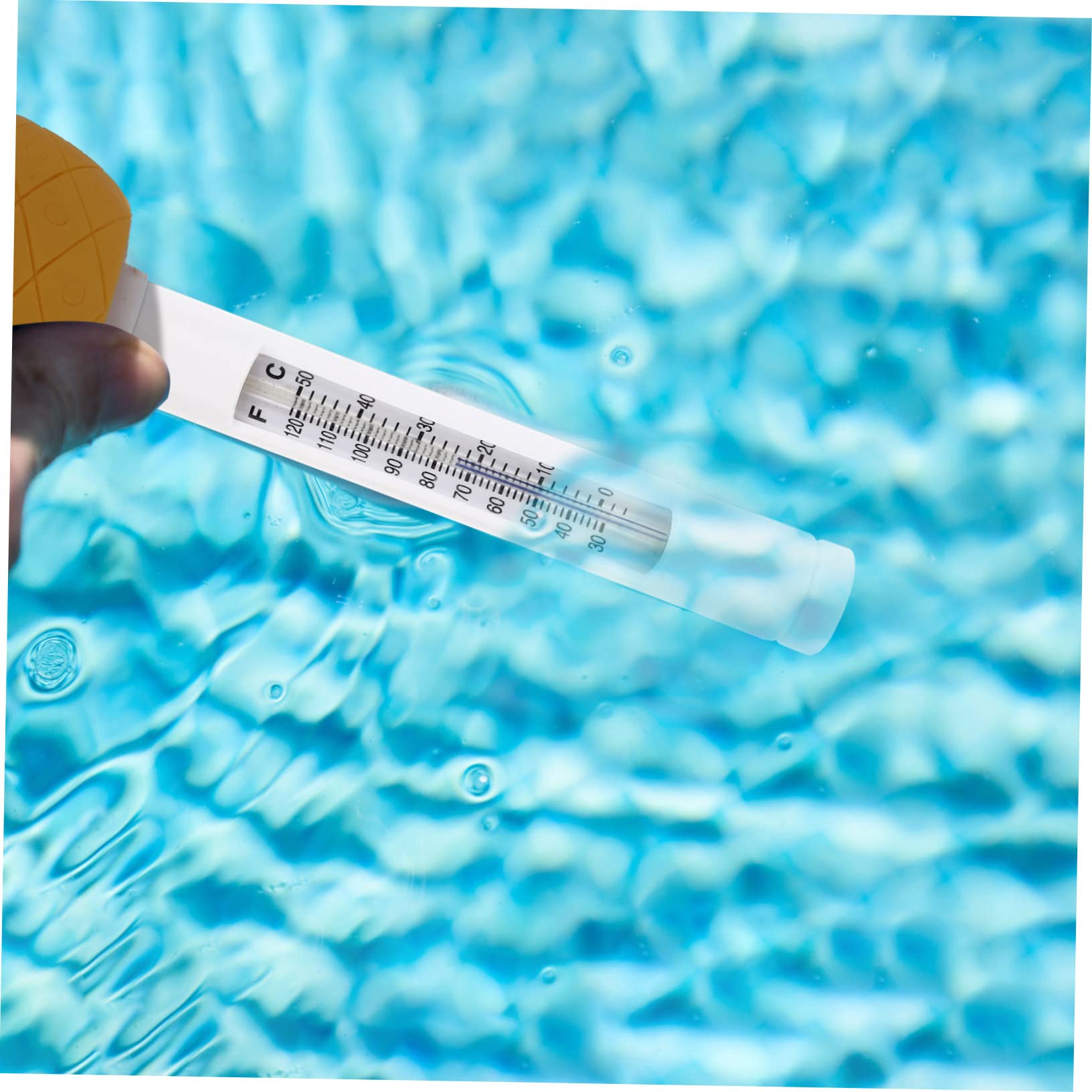 Yardwe 2stücke Pineapple Floating Swimming Pool Thermometer Cartoon Pool Scale Thermometer Für Genaue Temperaturmessung Schwimmbad Und Für Spaß Im Wasser