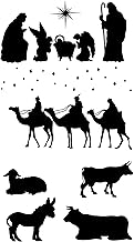 Christmas sticker. Nativity Scene Portal. Easy to stick and remove different Christmas figures.