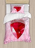 Vista 156 de Ambesonne Juego de funda de edredón de baloncesto, silueta de jugador de baloncesto, promoción de campeonato de competencia de atleta, juego de ropa