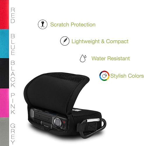 Miniatura 6 de MegaGear Funda de neopreno ultra ligera para cámara compatible con Panasonic Lumix DMC-ZS7 - Negro