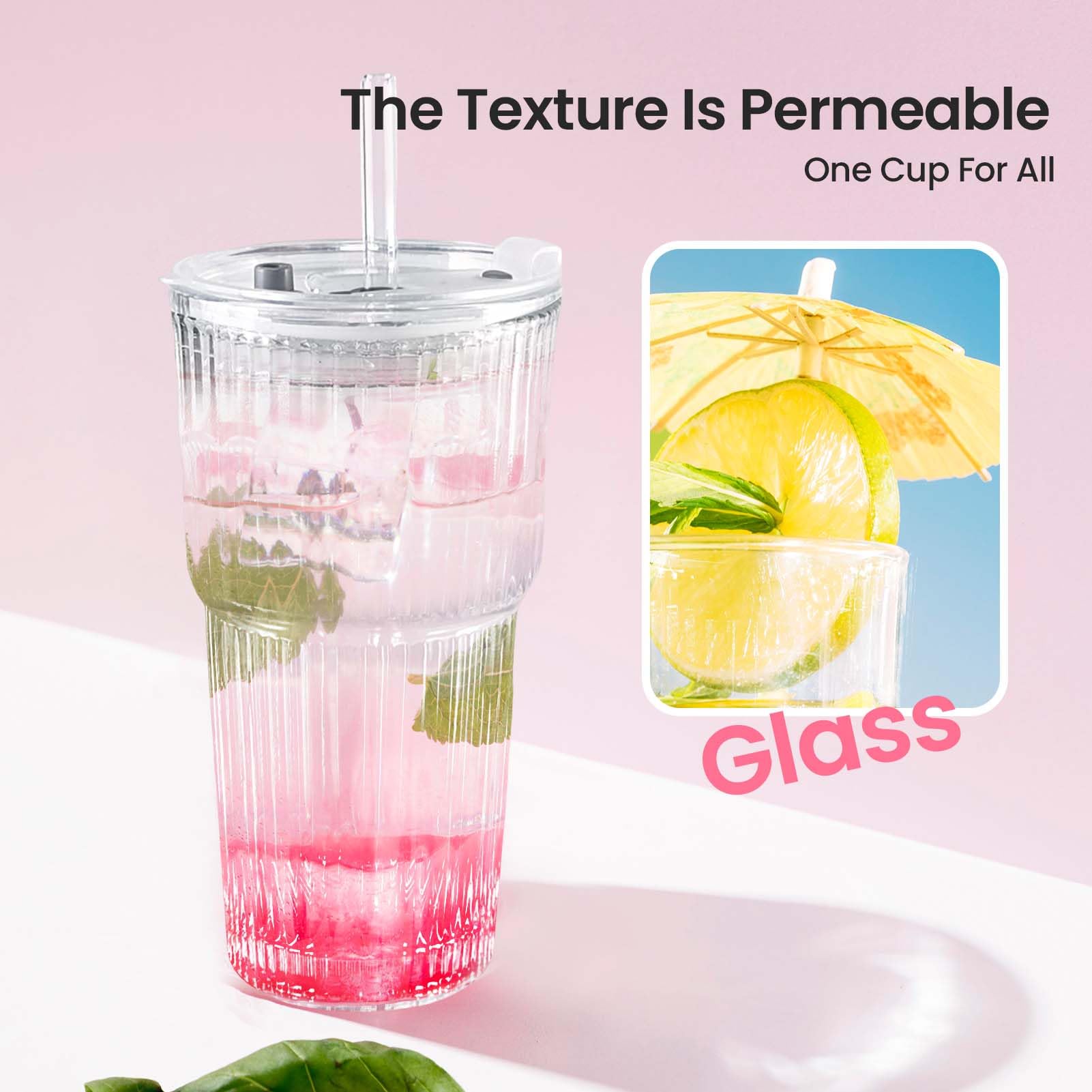 Montana-Glas Becher :go Mt Deckel Und Strohhalm, 2e Produktbild-Vorschau 7