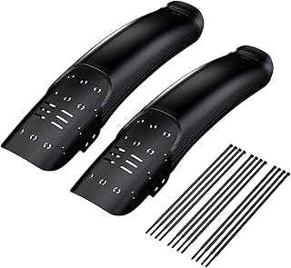 Para-choque de bicicleta,Lianai 2 peças guarda-lamas de mountain bike conjunto de para-lamas dianteiro traseiro traseiro para-lamas de mountain bike acessórios para bicicletas de montanha