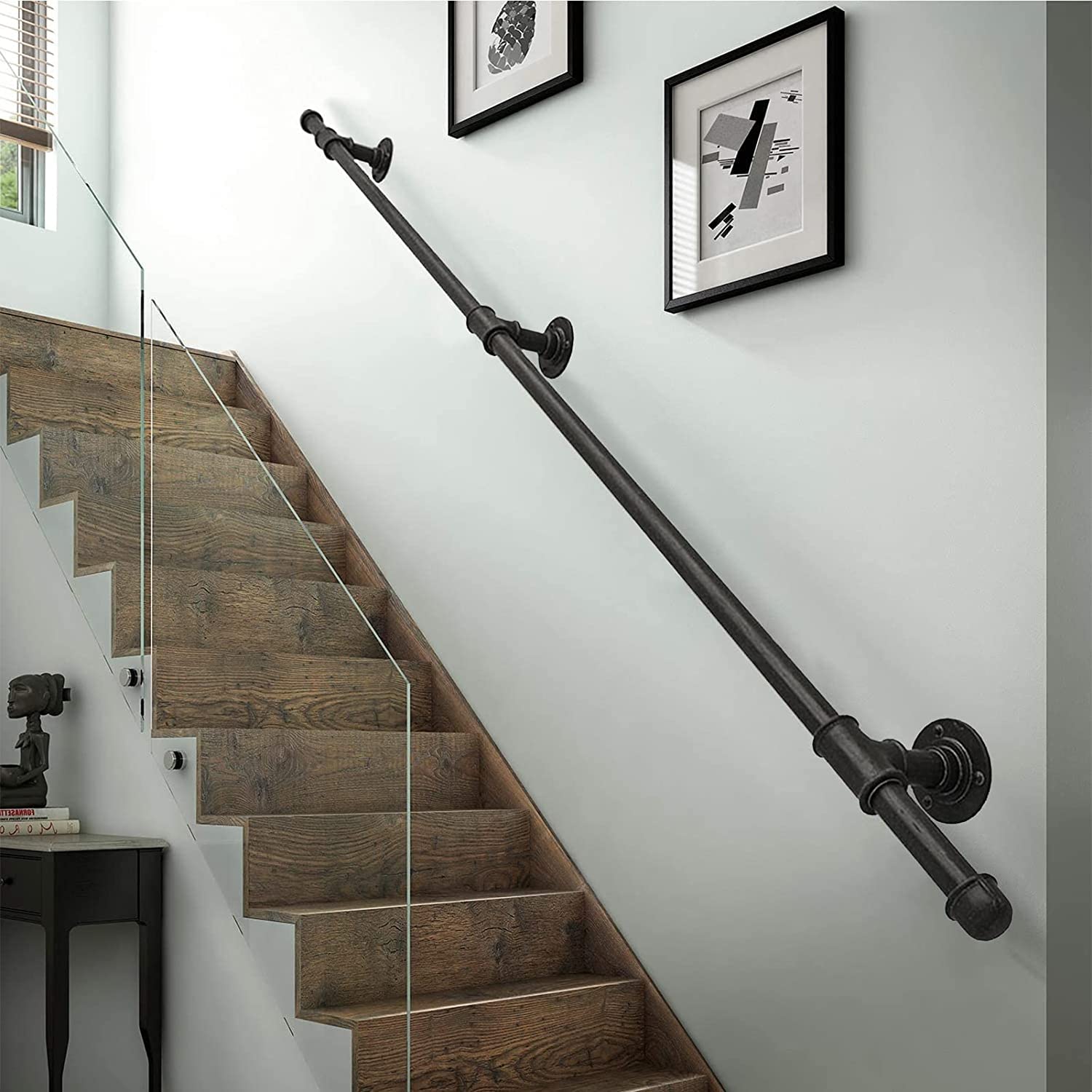 Main courante de sécurité pour escalier intérieur et marches de jardin