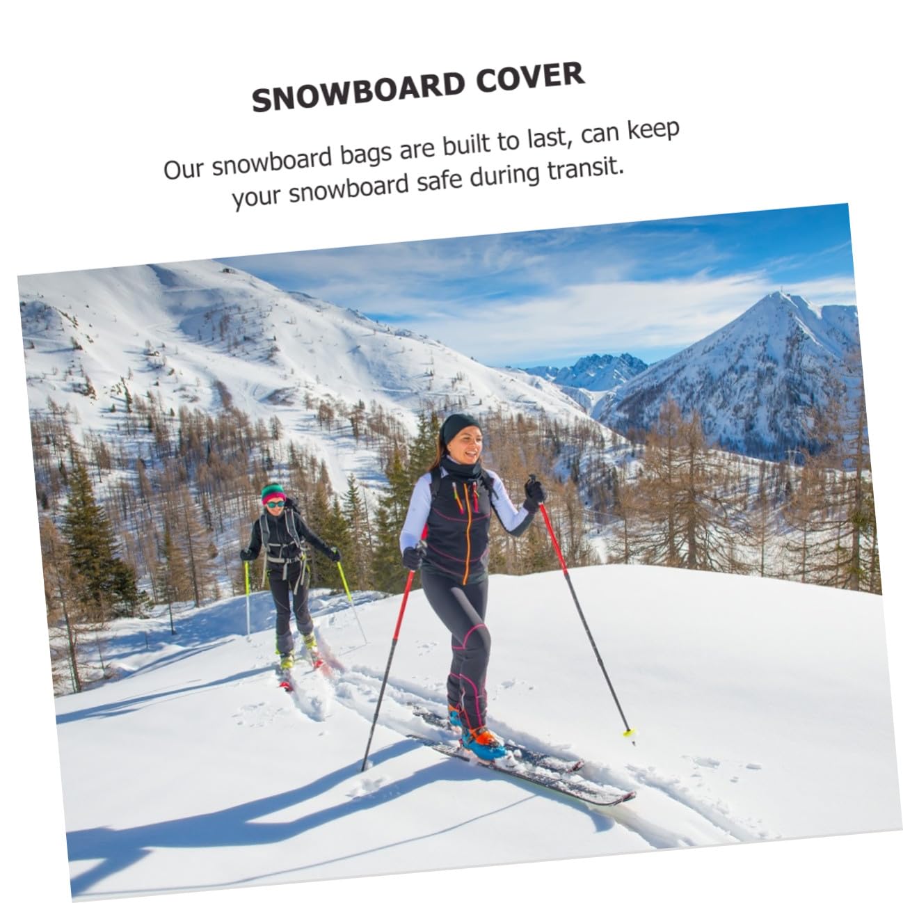 TOPBATHY Housse de Snowboard Noire Légère à Dos Protection Étanche pour Matériel de Ski Rangement Spacieux pour Snowboard et Accessoires Paquet de Voyage Solide pour Sports D’Hiver