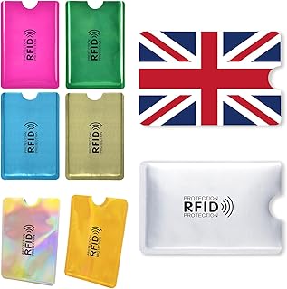 8 Pcs Credit Card Protector, Credit Card Holder RFID Blocking, RFID Blocking Card, RFID Card Sleeve Suitable for Women Men Credit Card Travel Card Bus Pass Holder Protector(8 Colors)