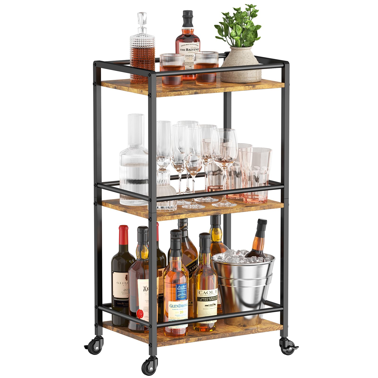 lifewit chariot de service bar roulant