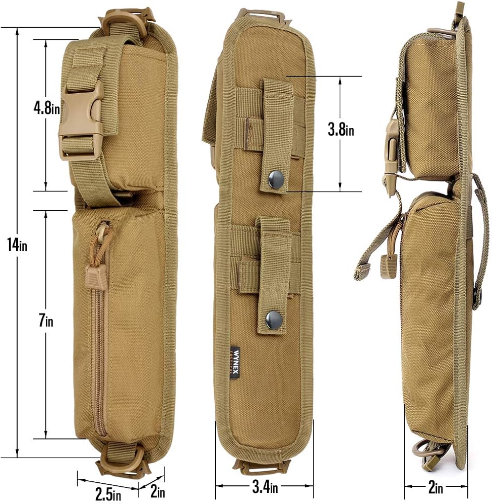 WYNEX Tactical Molle Accessory Pouch, Backpack Shoulder Strap Bag Shoulder Tape Additional Bag Multifunctional Hunting Tools Pouch : Sports & Outdoors
