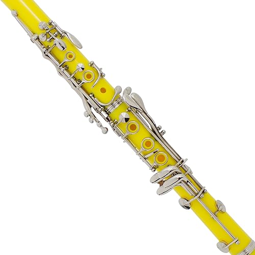 Miniatura 9 de Mendini by Cecilio B Flat - Clarinete para estudiantes principiantes con 2 barriles, estuche, soporte, bolsillo, boquilla, 10 cañas, cepillo para