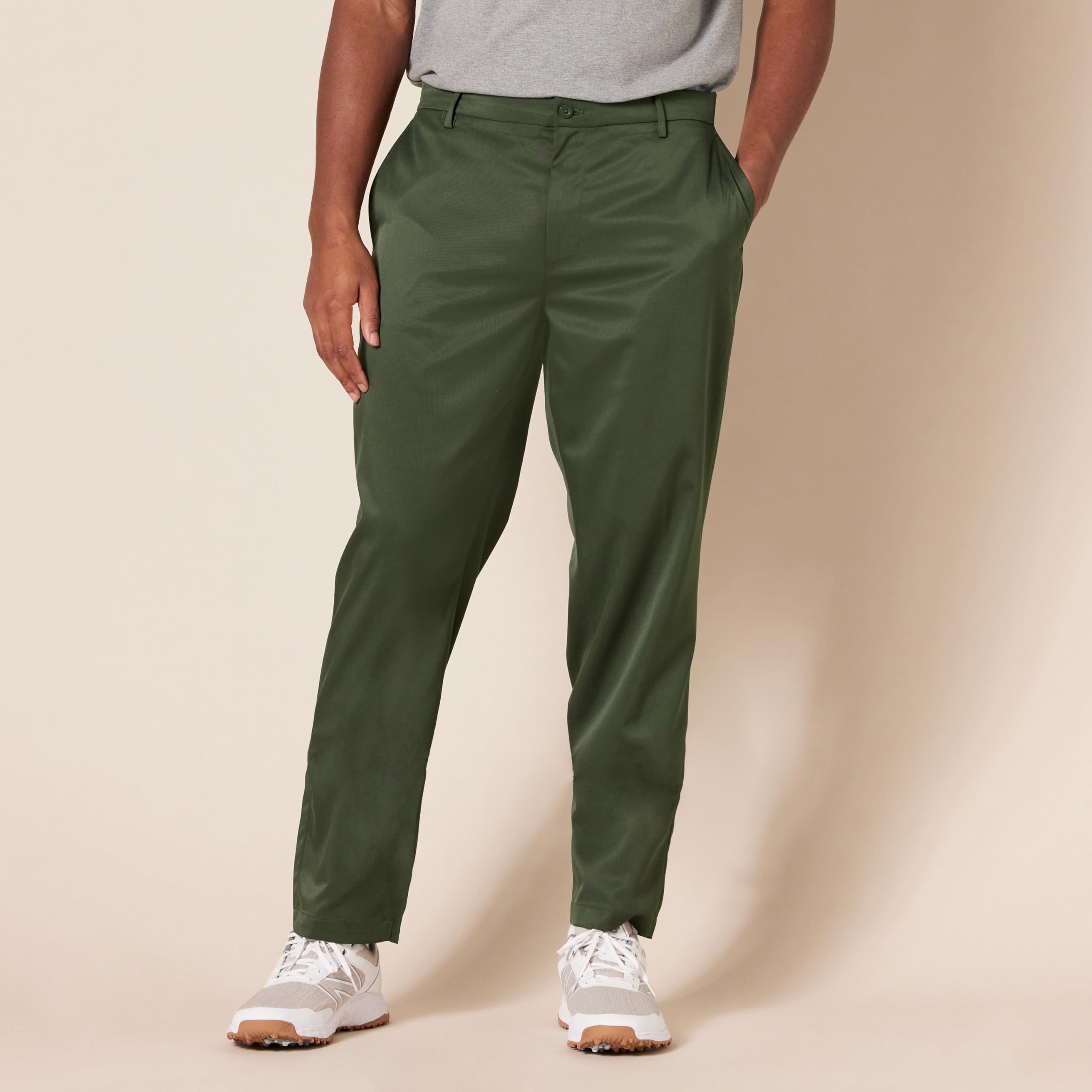 Amazon Essentials Pantalones elásticos de Golf y Corte Deportivo (Disponible en Tallas Grandes y Largos Especiales) Hombre