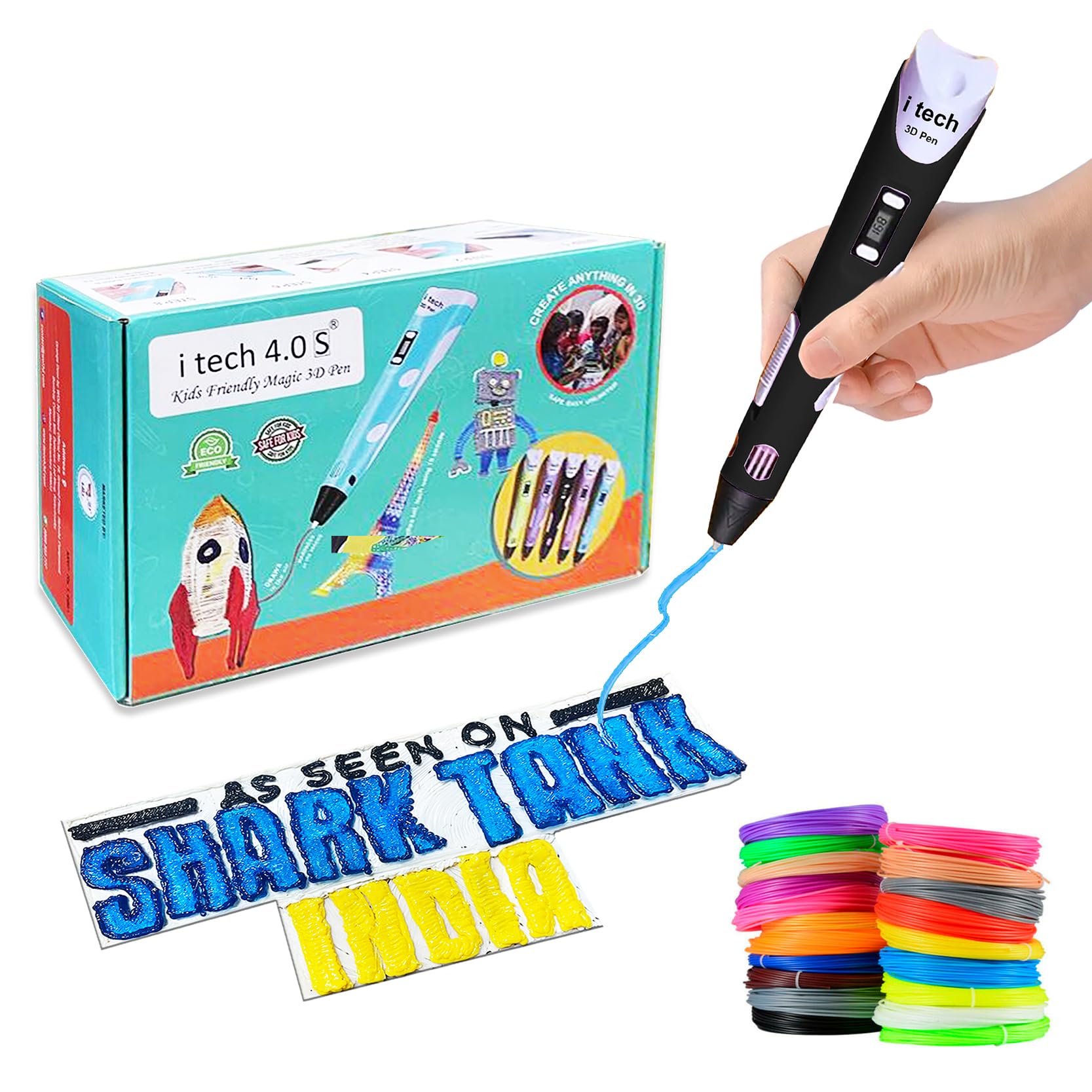 WOL3D itech Kids Friendly Magic 3D Pen 2024 Super value Pack (Black) (20 In 1) 5m Pla 3D Pen Filament Pack (5Pcs) (B0B3DRKRT1) Amazon Price History, Amazon Price Tracker