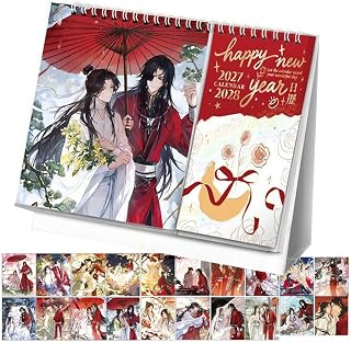 天官賜福 2027カレンダー 2年 卓上カレンダー 謝憐&花城 コレクション 写真集 応援グッズ 21×17×7cm ギフト クリスマス プレゼント