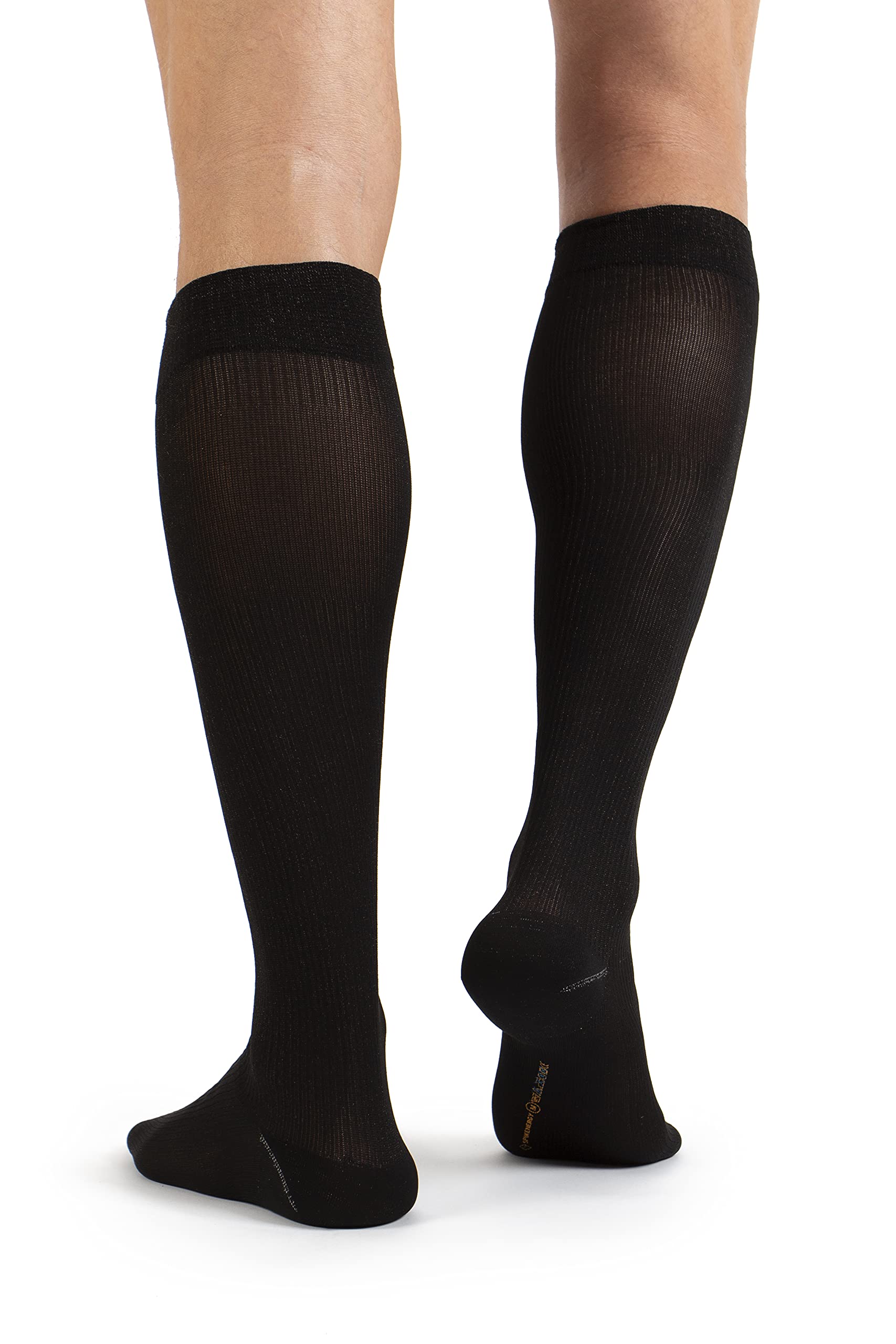 Knee-Gafitex Spikenergy Sock-es muy suave, orujo bordo, no se reduce y adaptación sin establecer la acción metalloterapeutica evita la aparición de sudación, setas y arrossamenti. L negro
