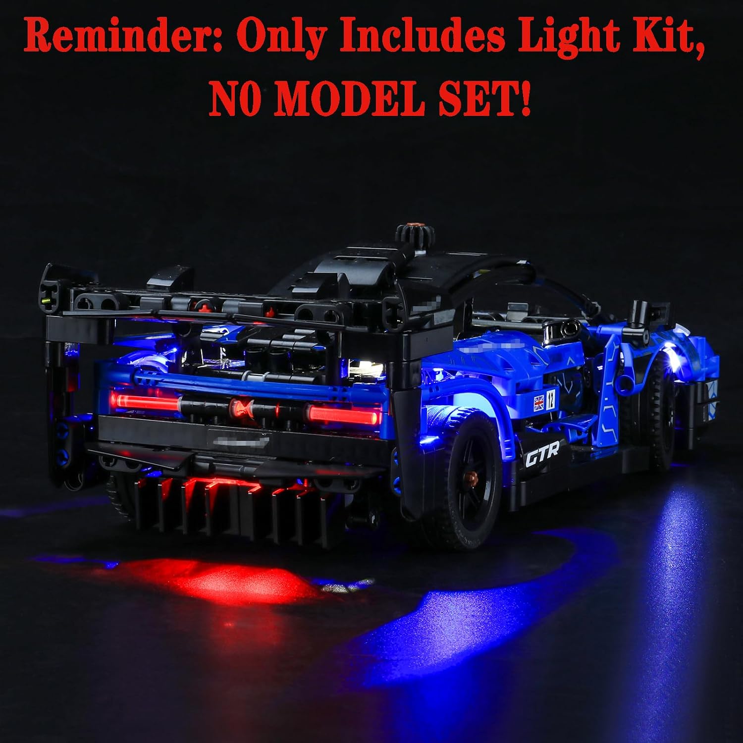 LED Light Set Compatible with Lego 42123 McLaren Senna GTR Technic Building Blocks Model - Model Set NOT Included image 4