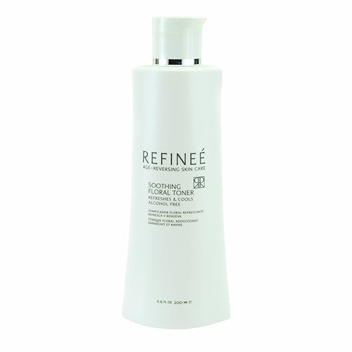 Miniatura 1 de Refinee Tónico facial floral sin alcohol calmante con agua de rosas hidratante y reafirmante 6oz