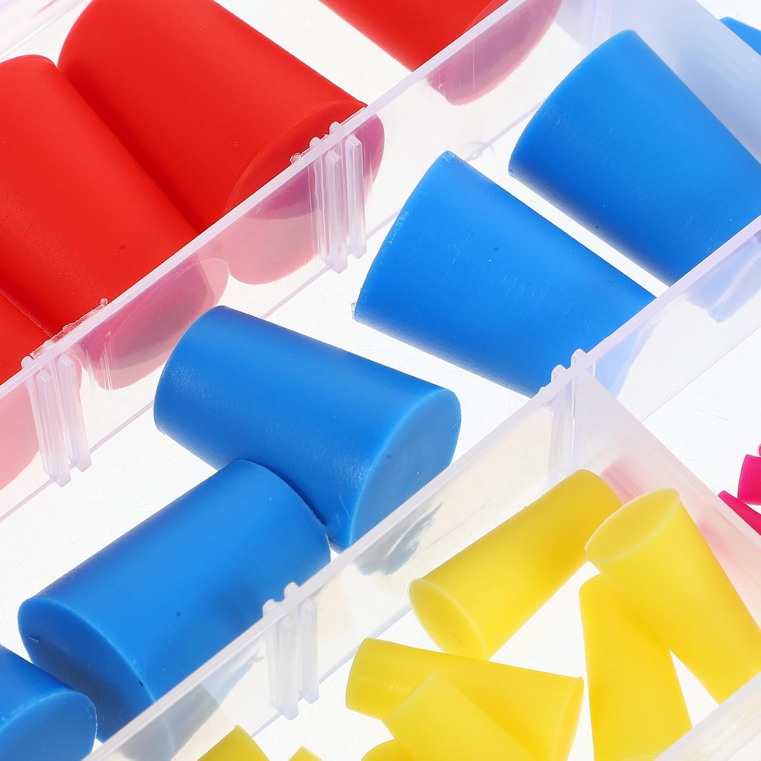 Generic 60 Pcs Silicone Tapered Flask Stoppers High-Temperature Resistant Bottle Caps Easy Carrying Lab Sealing Plugs for Occasions and Work Scenarios