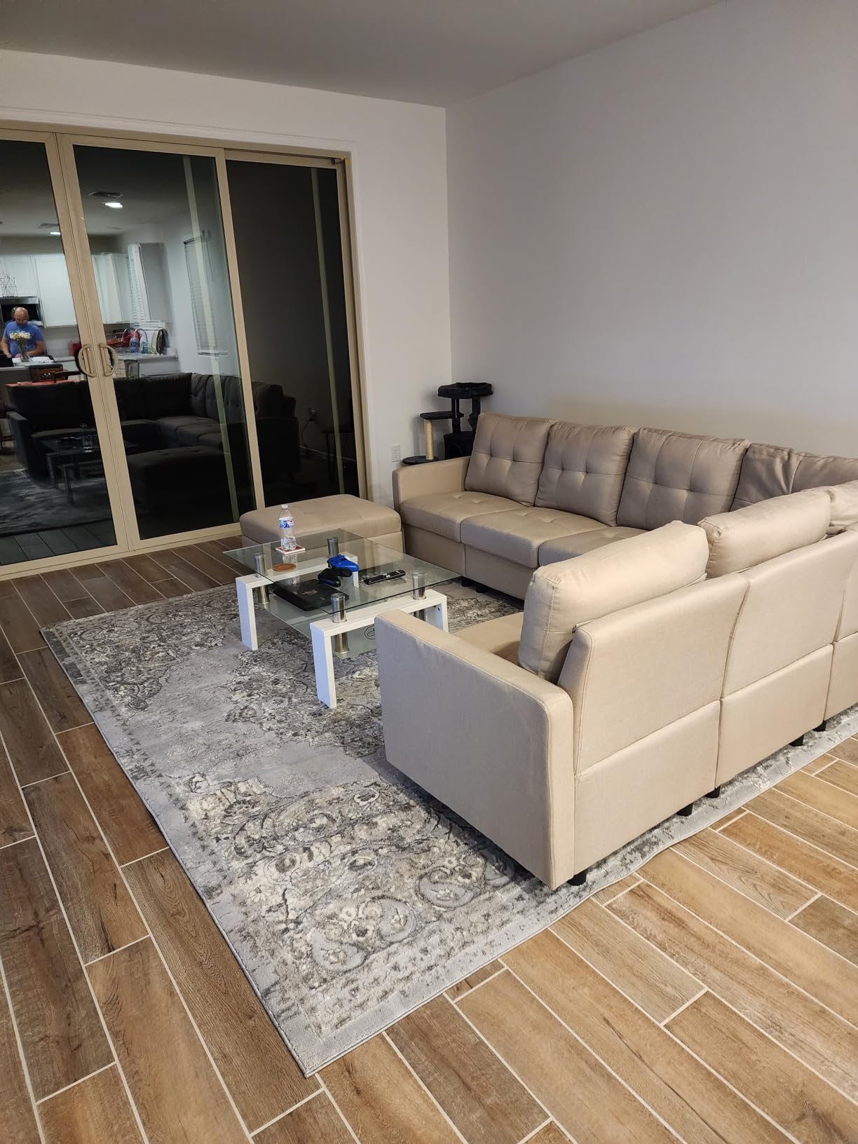 16/mo Finance DAZONE Sectional Couch Sofa, Modular Sectional Sofa, 3 Piece Couches for Living