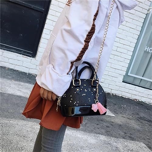 Miniatura 4 de Bolsos de princesa para niñas pequeñas, bolsa cruzada, cartera con forma de concha, bolsos para niños pequeños