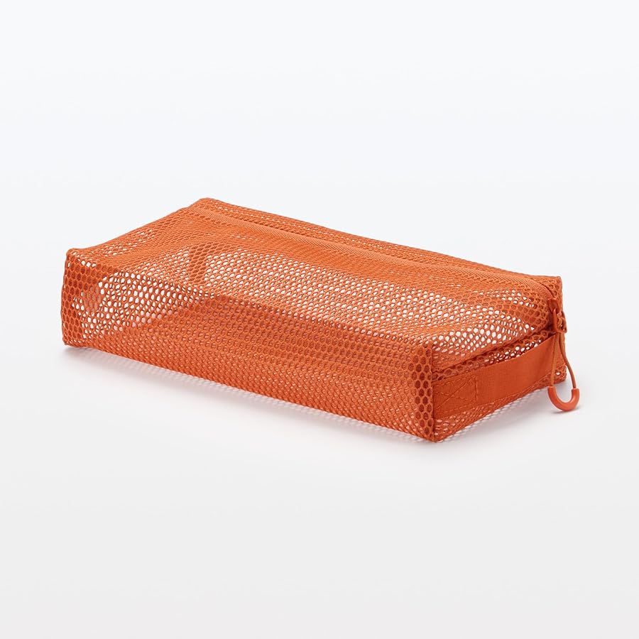 Amazon.co.jp: 無印良品 立体メッシュケース オレンジ M OHG85A3S