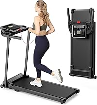 Tapis de Course Marche Pliable - Tapis de Marche Pliable Motorise Walking Pad Electrique Silencieux Tapis Roulant 10 km/h Treadmill Compact pour la Maison et Le Bureau