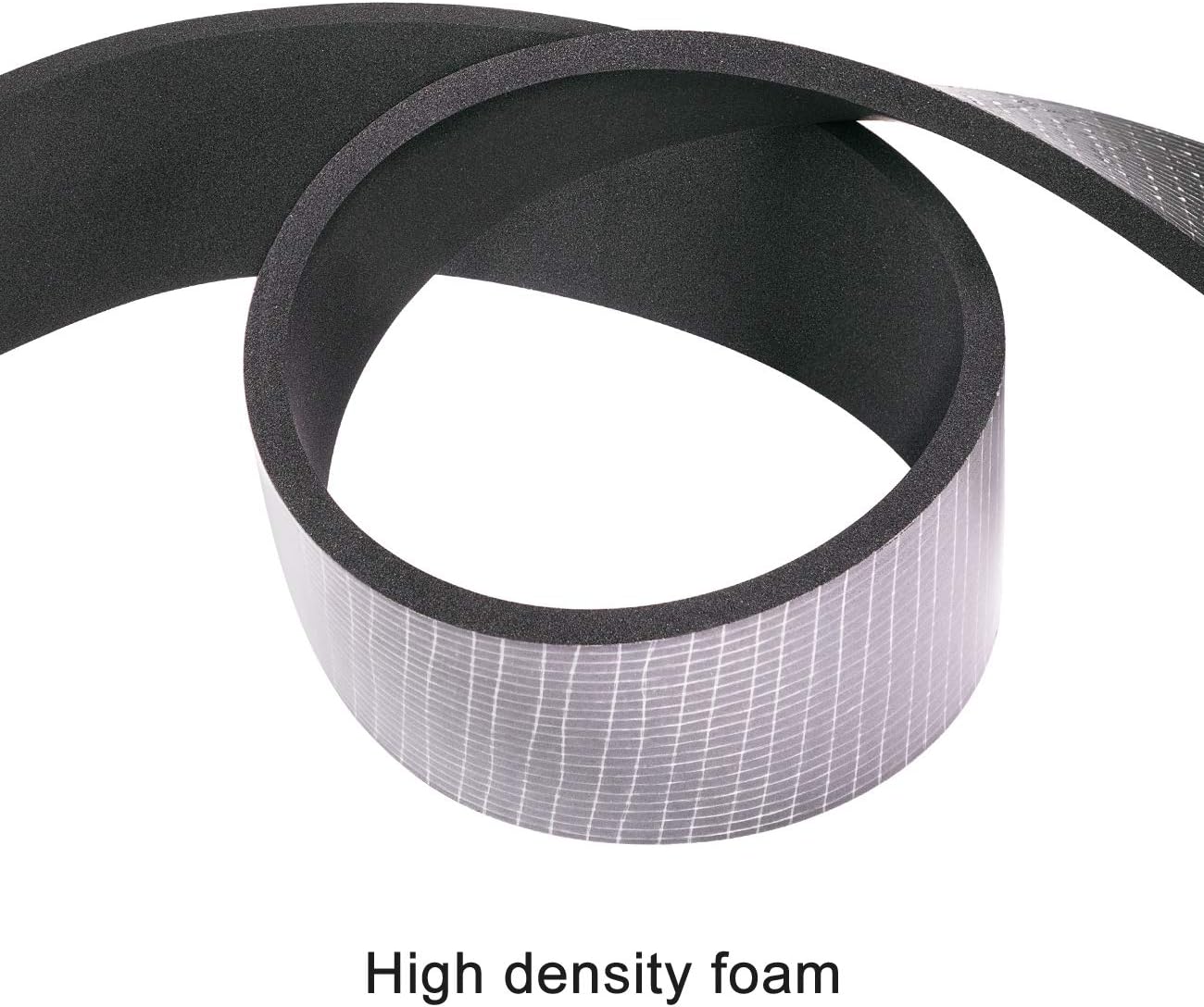 yotache Neoprene Weather Stripping 2" W X 1/8" T, Self Adhesive Foam Rubber Seal Strip Tape, 16 Ft Length - 