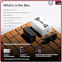 Vista 10 de RayNeo Air 3s AR/XR Glasses, 201" 120Hz FHD HueView Display, Portable AR Video Eyewear Gaming Glasses for iPhone 17/16/15, Android, Mac, Switch