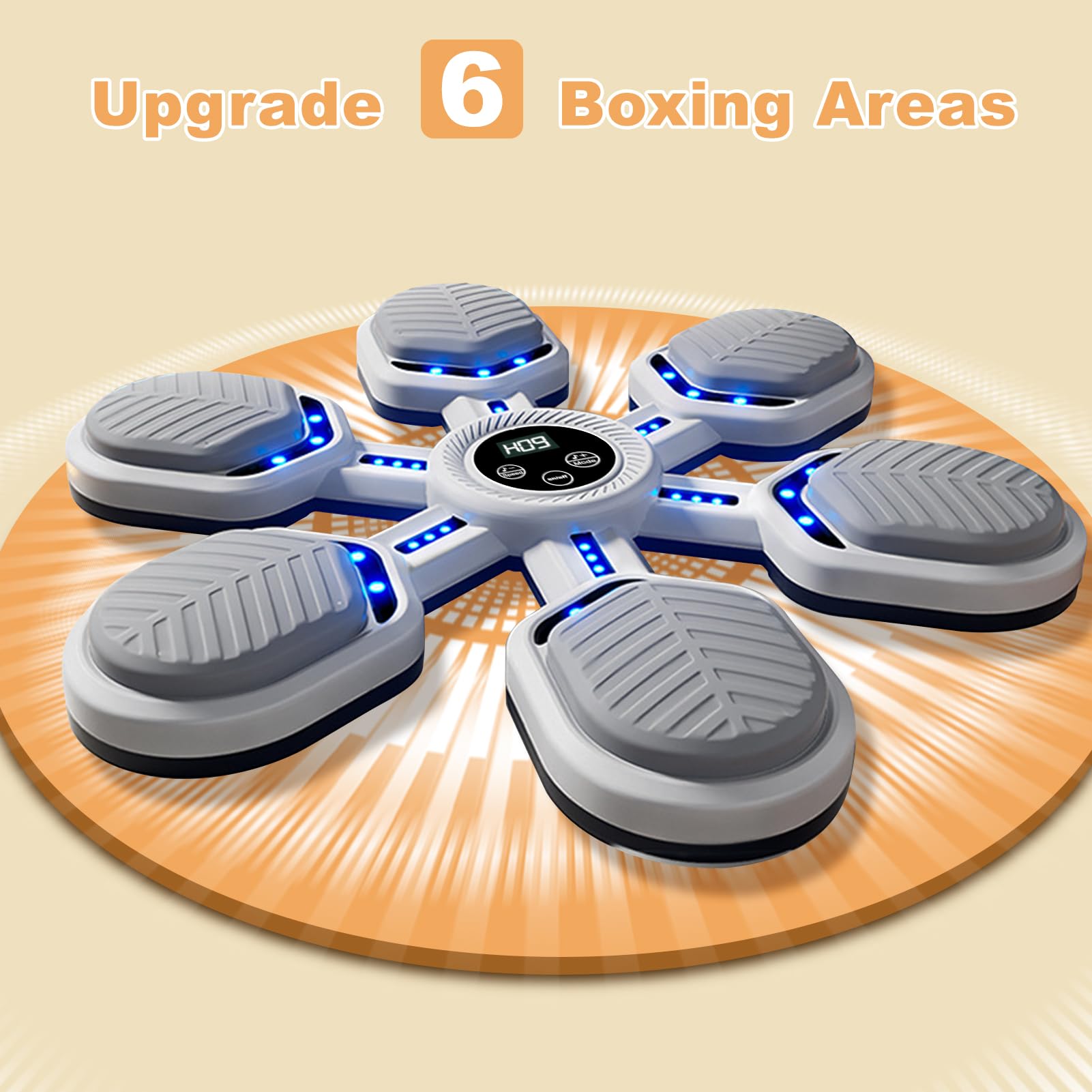 Music Boxing Machine - Máquina electrónica de Boxeo Bluetooth con música, con Guantes de Boxeo, 11 velocidades Ajustables y Modo de conteo