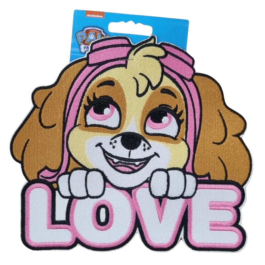 Skye Paw Patrol Blank Badge Patch For Kids "Paw Patrol Chase 2" Blue