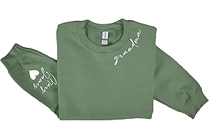 Personalized Grandkids Grandma Custom Sweatshirt, The Best Grandma Ever Est. Sweatshirt