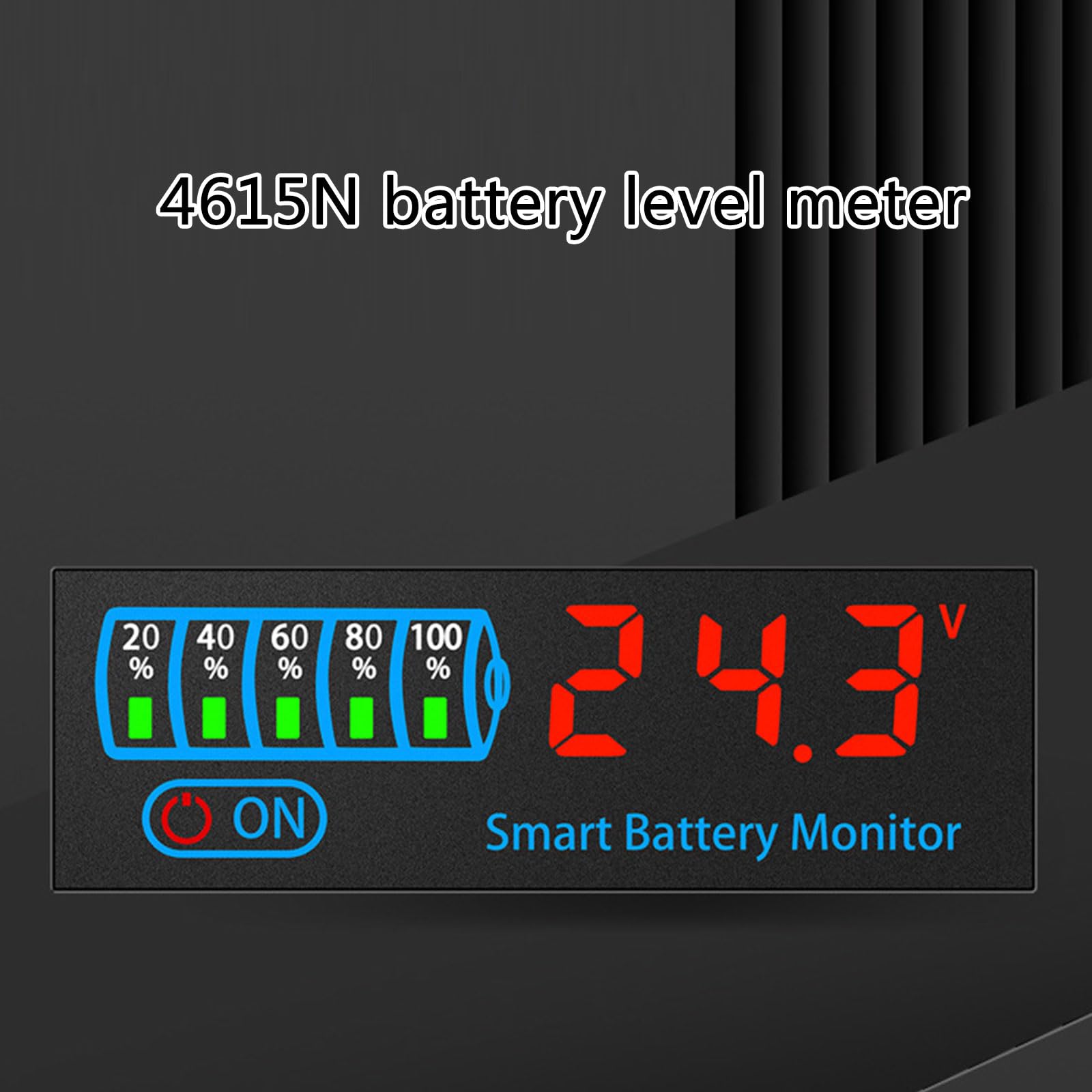 General 12V 24V Batteries Monitors With Back Light Display High Precisions Batteries Meter For Leads Acid & Lithium Batteries