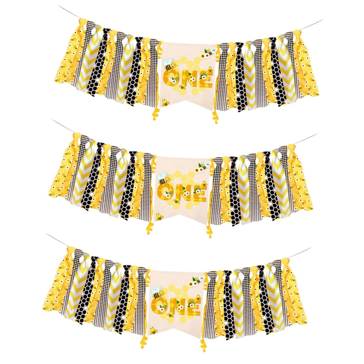 ibasenice 3 Decorazioni Uniche Per Compleanno Con Personaggio Y Striscioni Per Feste A Forma Di Ape Per Interni/esterni